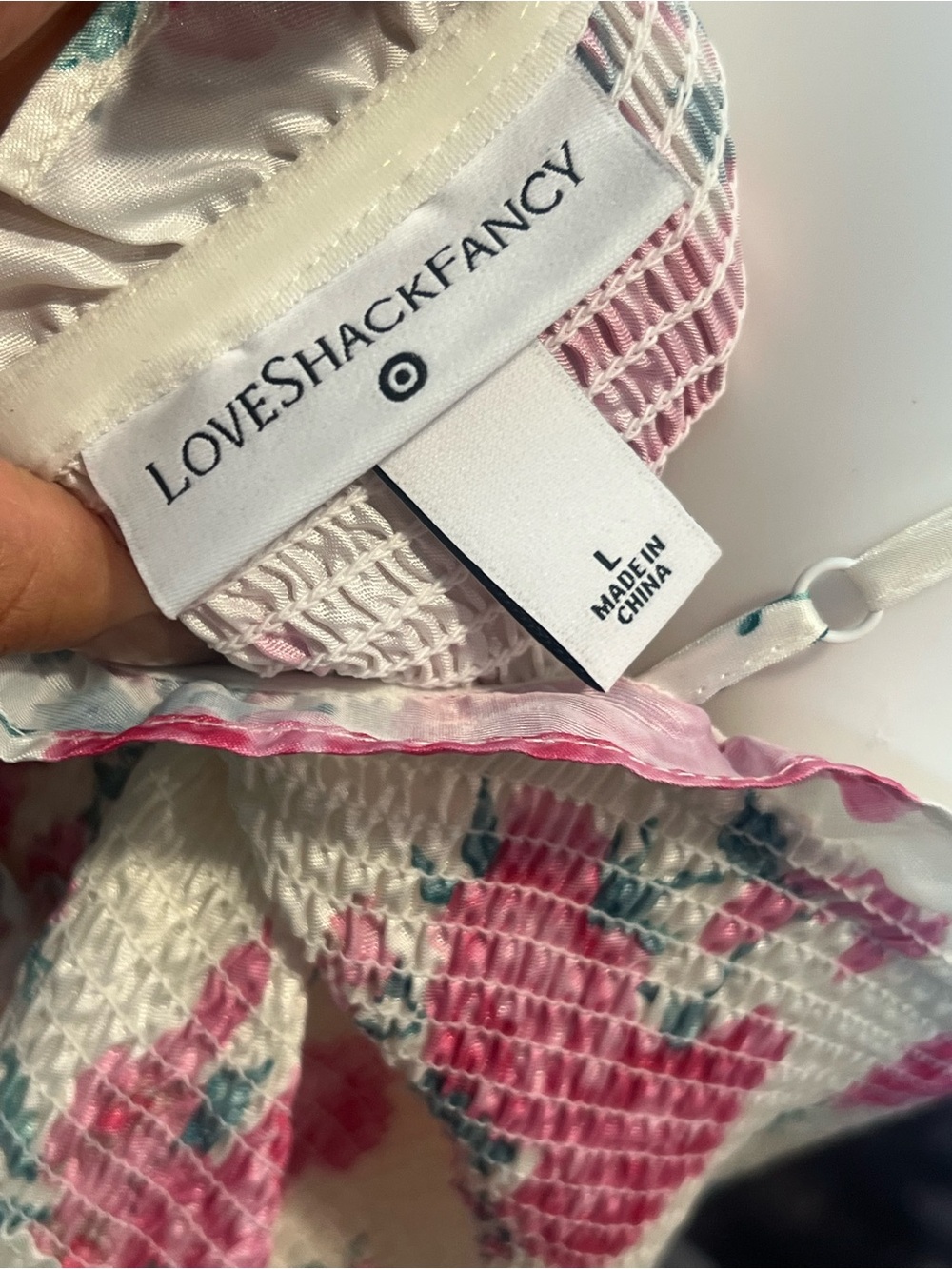 LoveShackFancy Pink and White Floral Smocked Sundress - Picture 10 of 10